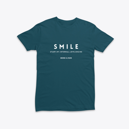 Damen T-Shirt slim fit stretchy "SMILE - START MY INTERNAL LOVE ENGINE"