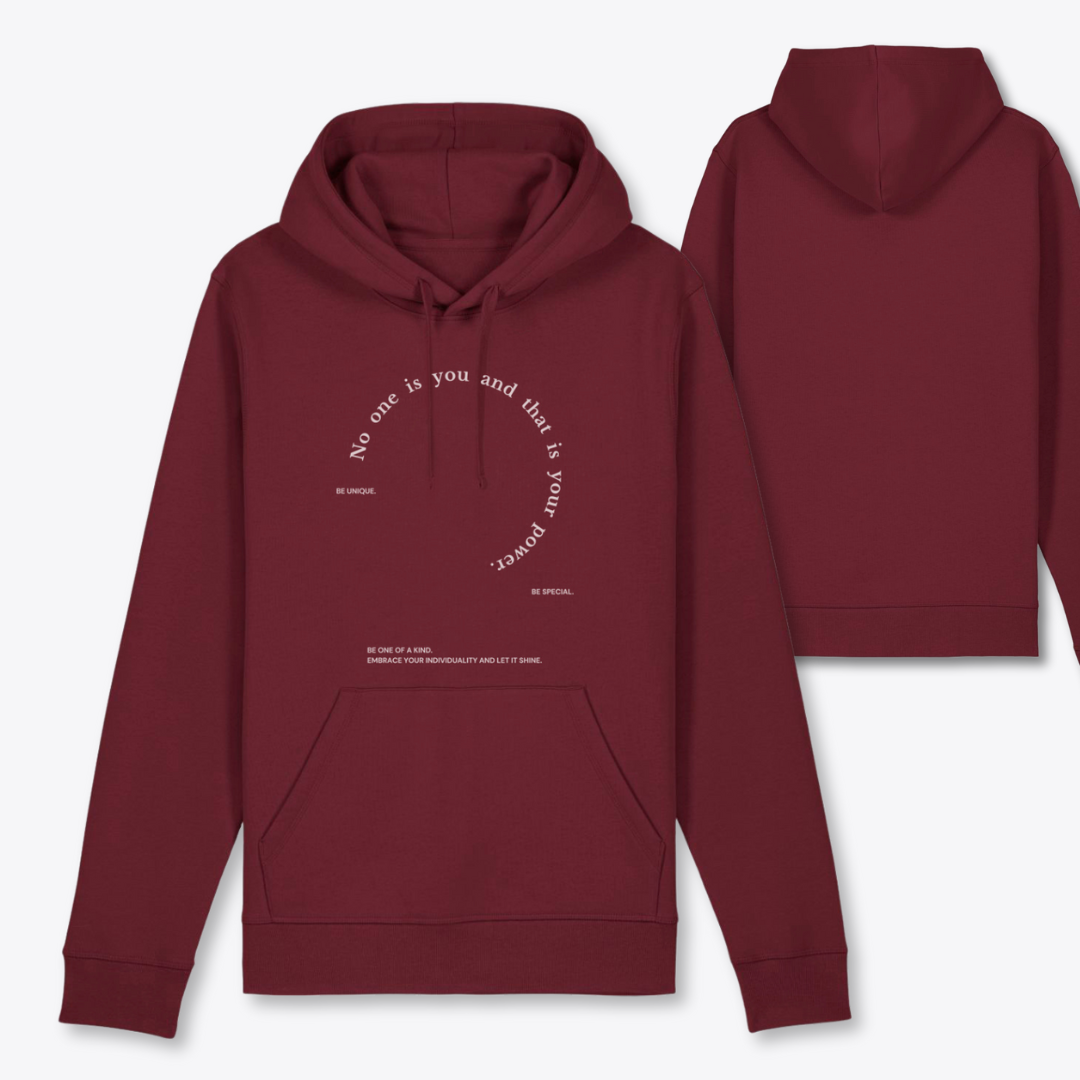 Damen Hoodie regular fit "NO ONE IS YOU AND THAT IS YOUR POWER"