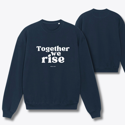 Damen Sweater oversized fit "TOGETHER WE RISE"