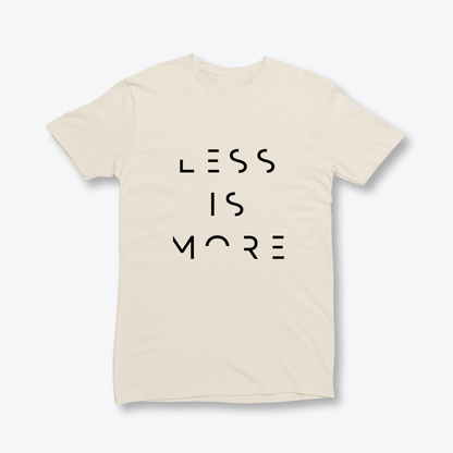 Damen T-Shirt slim fit stretchy "LESS IS MORE"