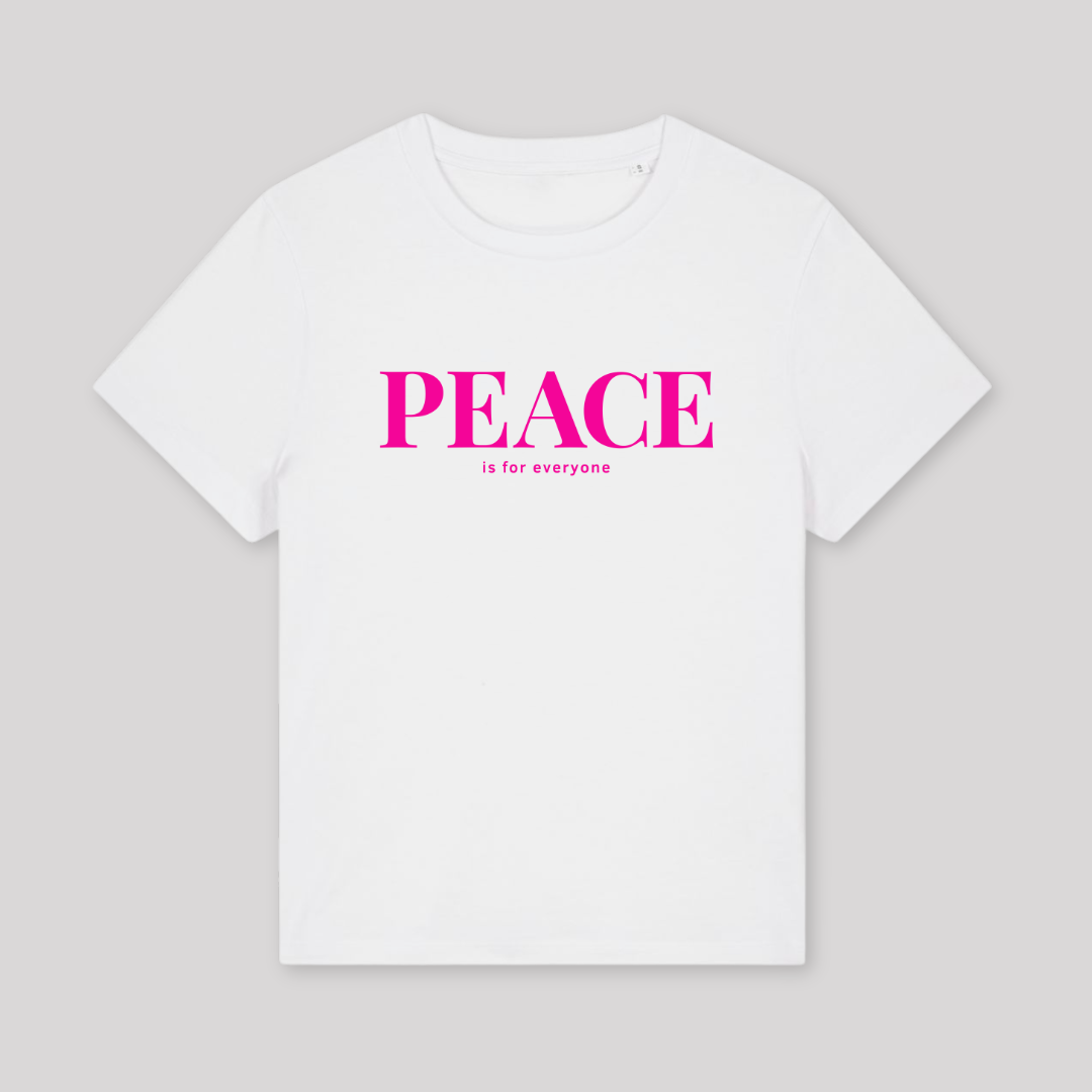 Damen T-Shirt fashion fit "PEACE IS FOR EVERYONE"