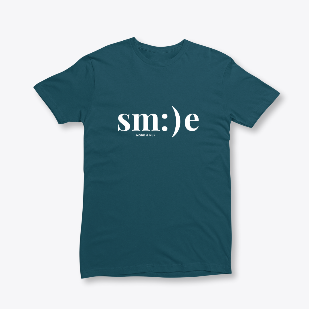 Damen T-Shirt slim fit stretchy "SMILE"