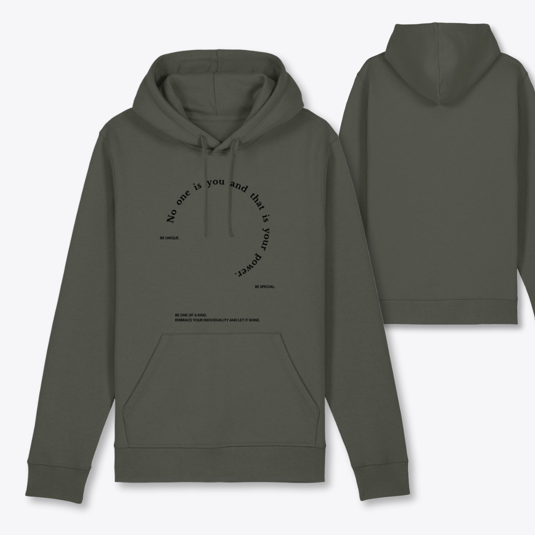 Damen Hoodie regular fit "NO ONE IS YOU AND THAT IS YOUR POWER"
