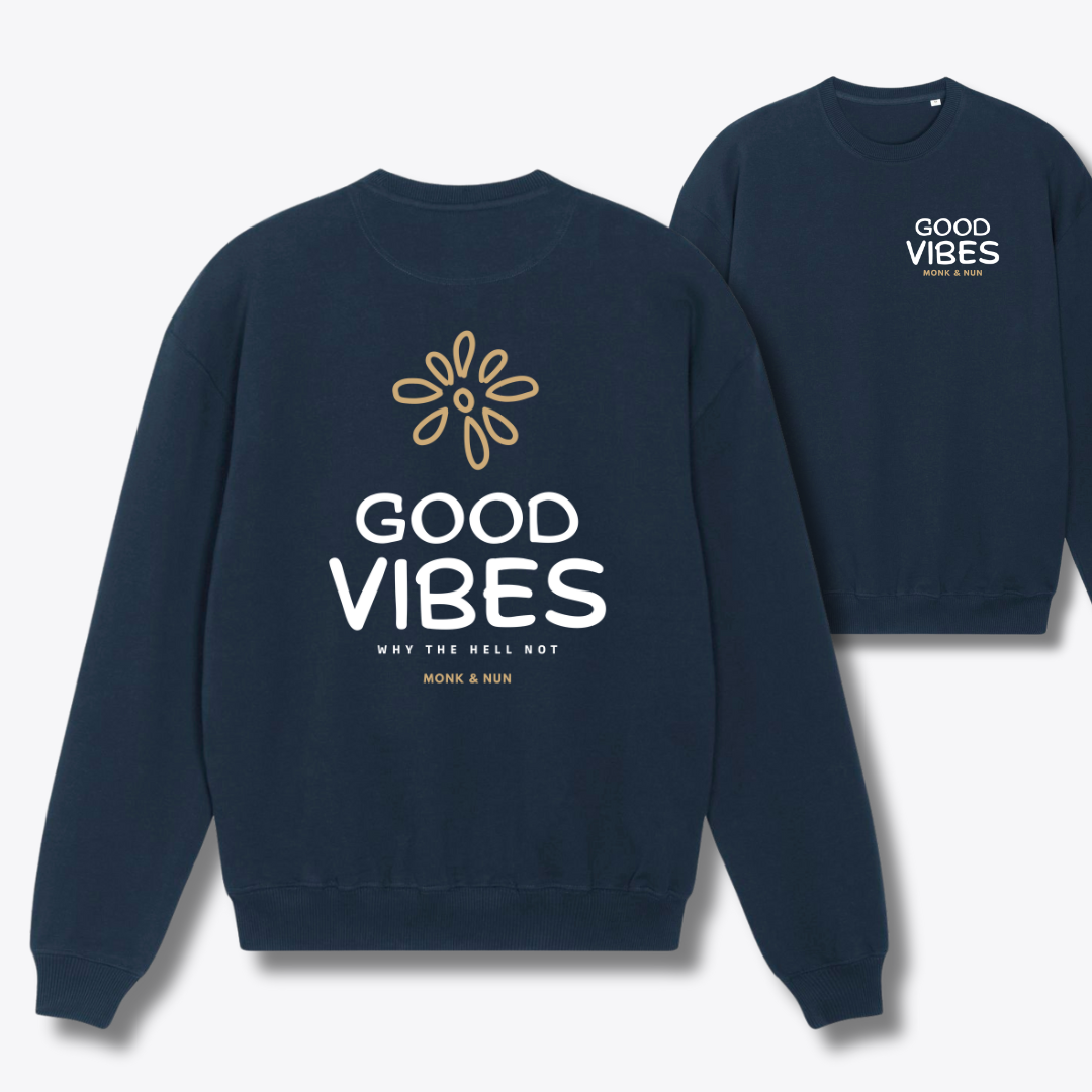 Damen Sweater oversized fit "GOOD VIBES"