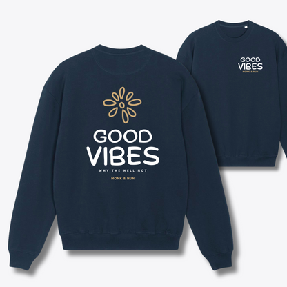 Damen Sweater oversized fit "GOOD VIBES"