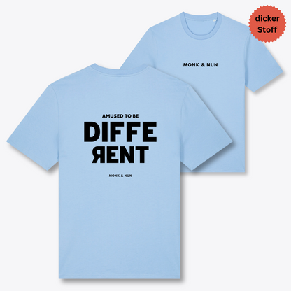 Unisex T-Shirt "AMUSED TO BE DIFFERENT" Bio-Baumwolle