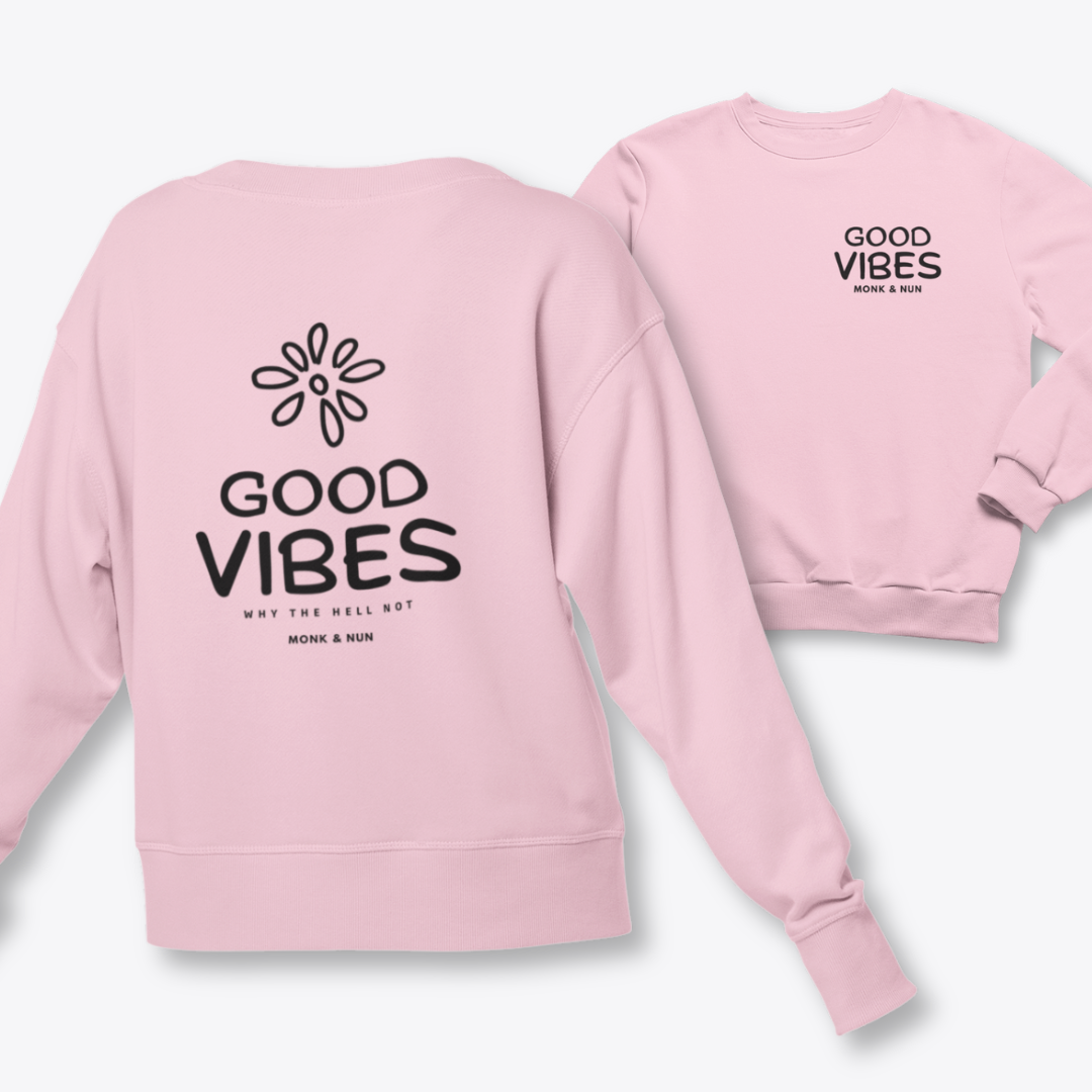 Damen Sweater regular fit "GOOD VIBES"