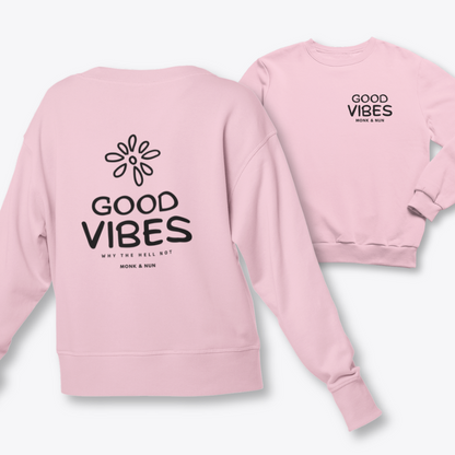 Damen Sweater regular fit "GOOD VIBES"