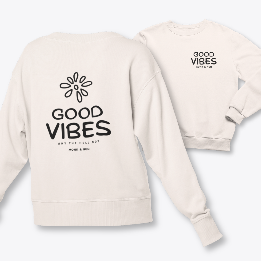 Damen Sweater regular fit "GOOD VIBES"