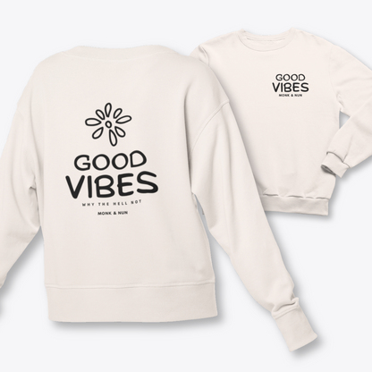 Damen Sweater regular fit "GOOD VIBES"