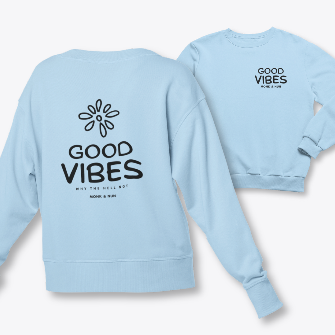 Damen Sweater regular fit "GOOD VIBES"