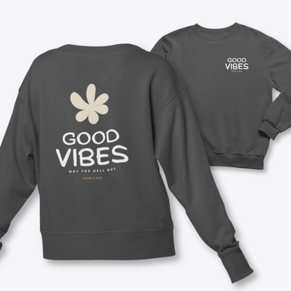 Damen Sweater regular fit "GOOD VIBES"