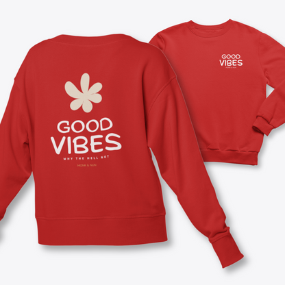 Damen Sweater regular fit "GOOD VIBES"