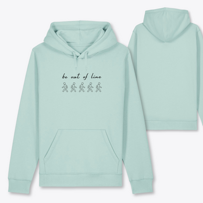Damen Hoodie regular fit "BE OUT OF LINE"