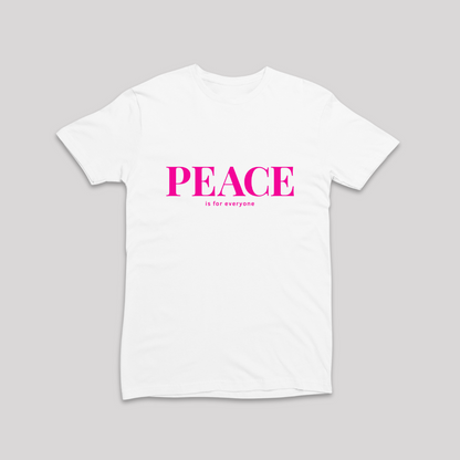 Damen T-Shirt slim fit stretchy "PEACE IS FOR EVERYONE"