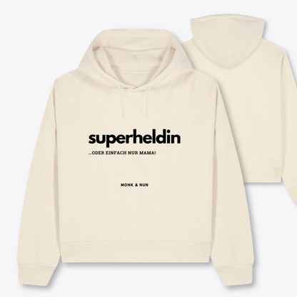 Boxcut Hoodie "SUPERHELDIN - ODER EINFACH NUR MAMA"