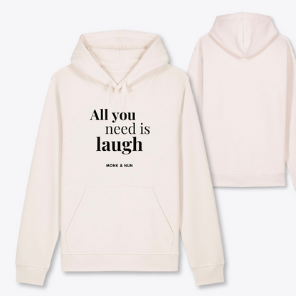 Damen Hoodie regular fit "ALL YOU NEED IS LAUGH"
