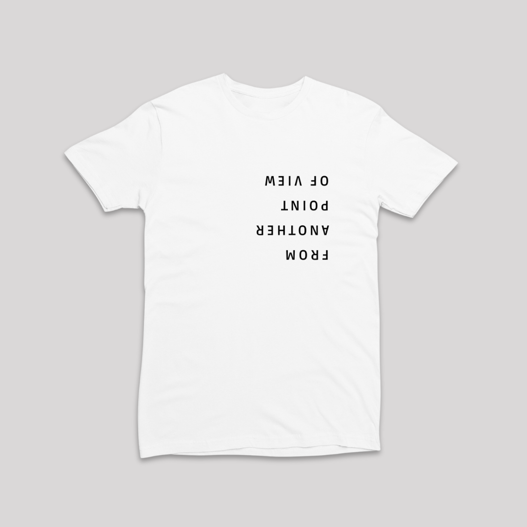 Damen T-Shirt slim fit stretchy "FROM ANOTHER POINT OF VIEW"