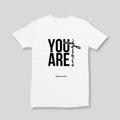 Damen T-Shirt slim fit stretchy "YOU ARE ENOUGH"