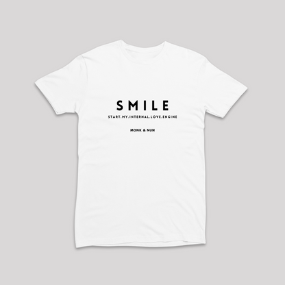 Damen T-Shirt slim fit stretchy "SMILE - START MY INTERNAL LOVE ENGINE"