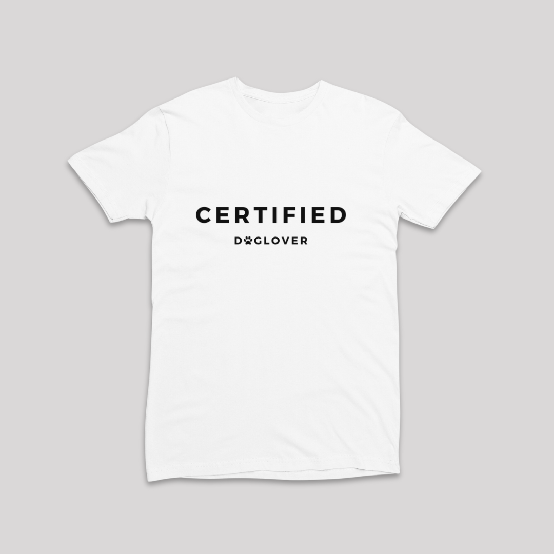 Damen T-Shirt slim fit stretchy "CERTIFIED DOGLOVER"