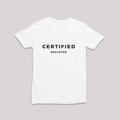 Damen T-Shirt slim fit stretchy "CERTIFIED DOGLOVER"