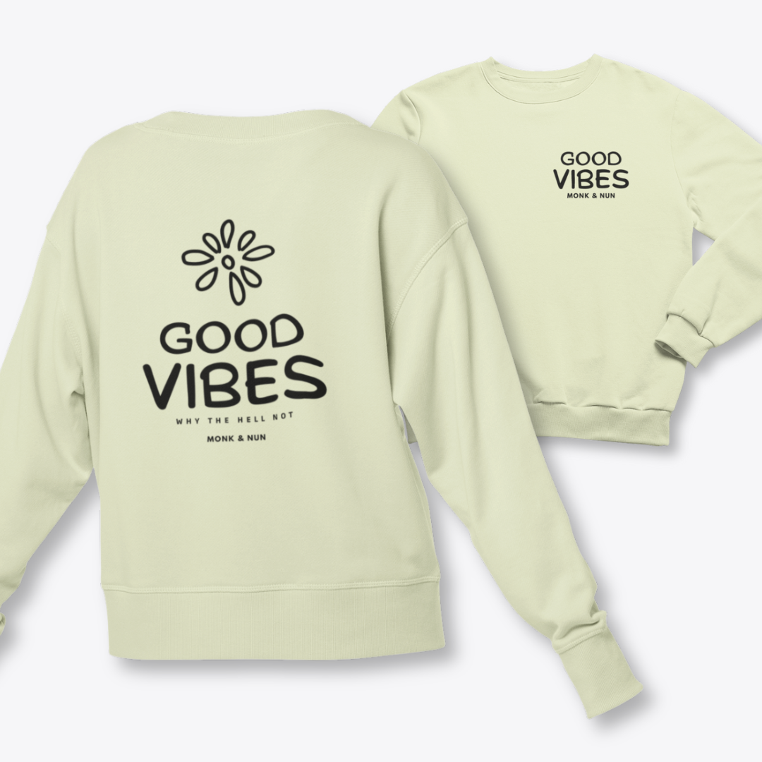 Damen Sweater regular fit "GOOD VIBES"