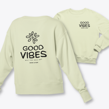 Damen Sweater regular fit "GOOD VIBES"