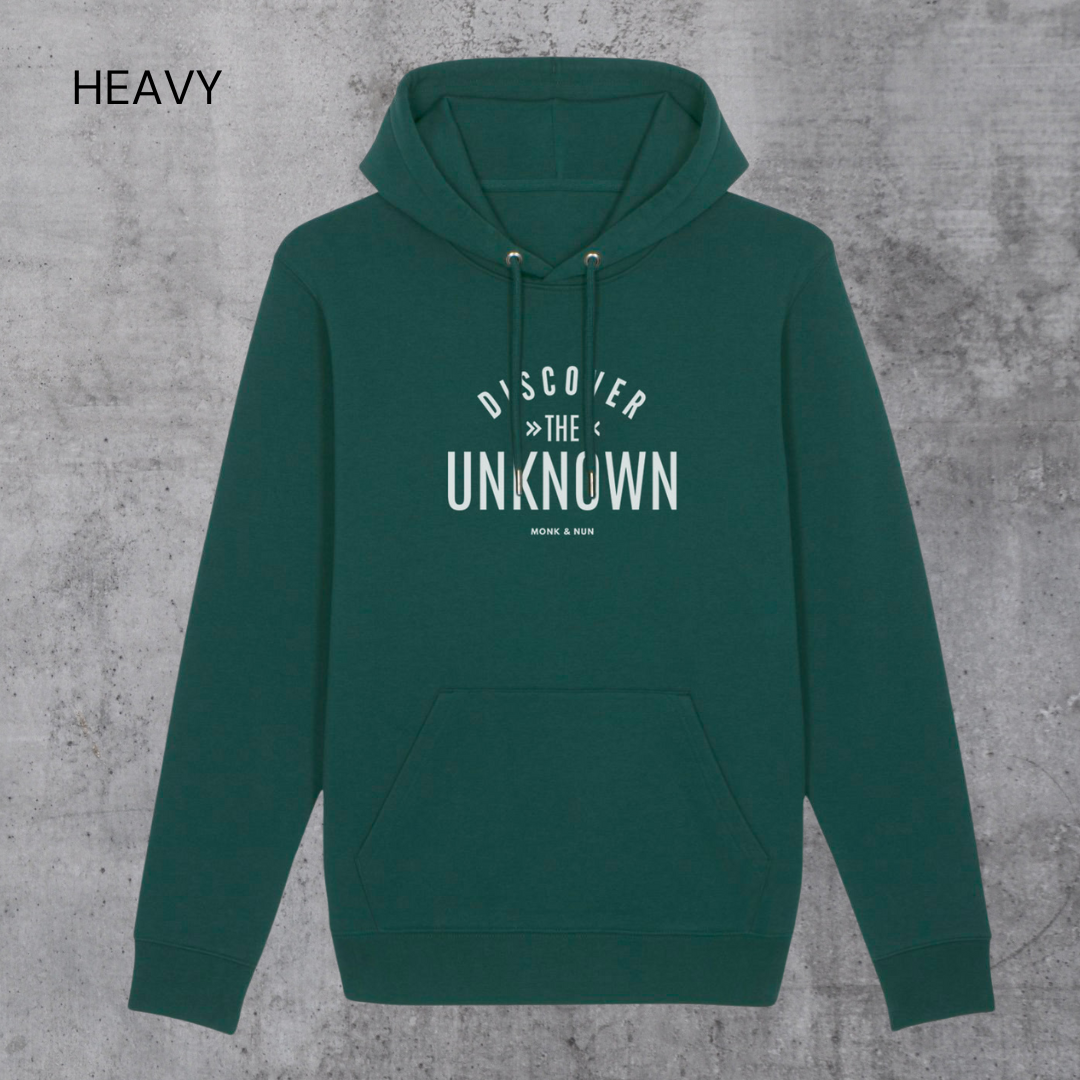 HEAVY Hoodie Unisex "DISCOVER THE UNKNOWN"
