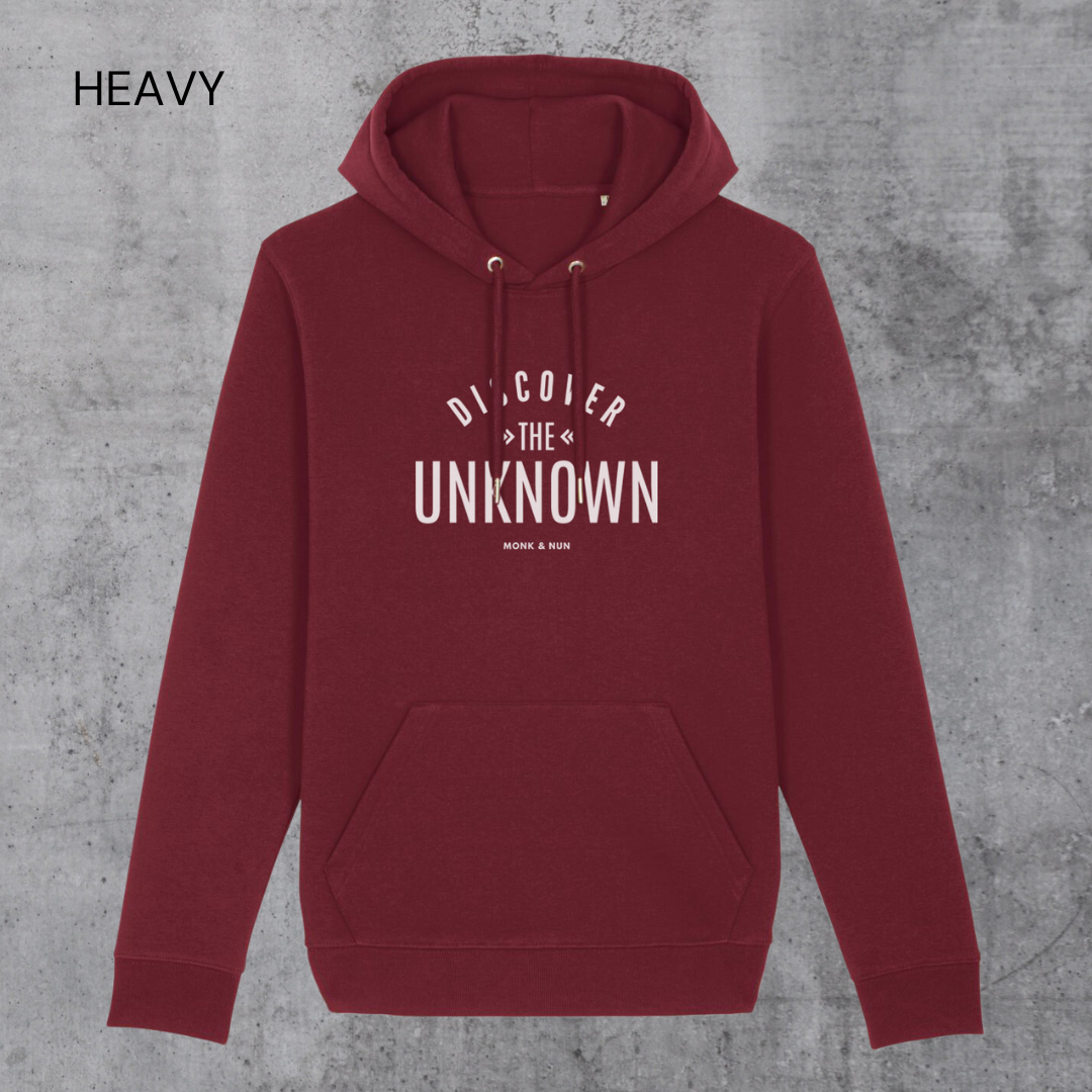HEAVY Hoodie Unisex "DISCOVER THE UNKNOWN"