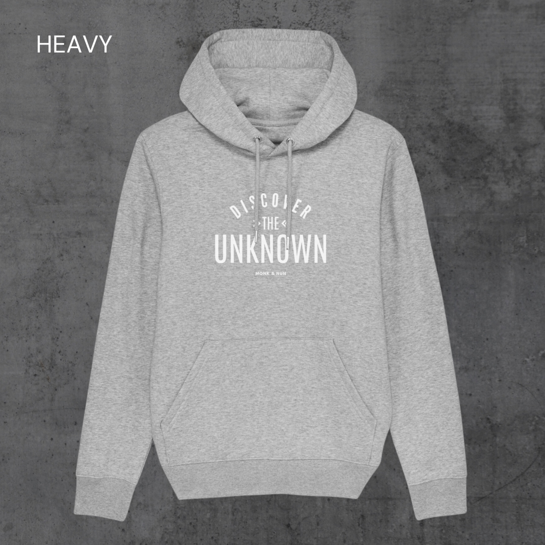 HEAVY Hoodie Unisex "DISCOVER THE UNKNOWN"