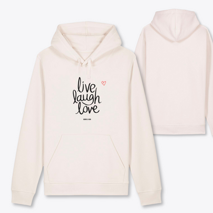 Damen Hoodie regular fit "LIVE LAUGH LOVE"