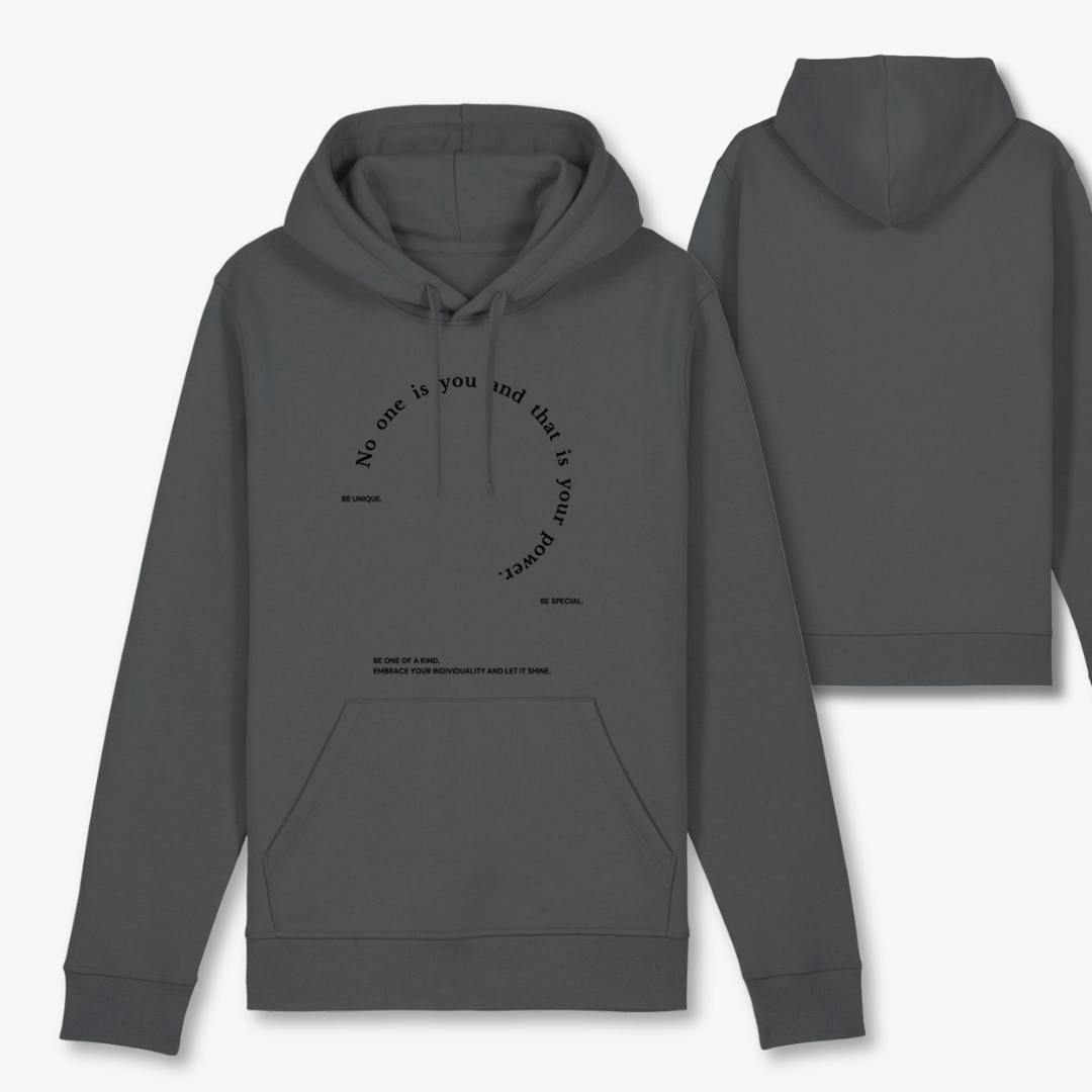 Damen Hoodie regular fit "NO ONE IS YOU AND THAT IS YOUR POWER"