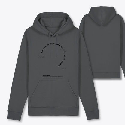 Damen Hoodie regular fit "NO ONE IS YOU AND THAT IS YOUR POWER"