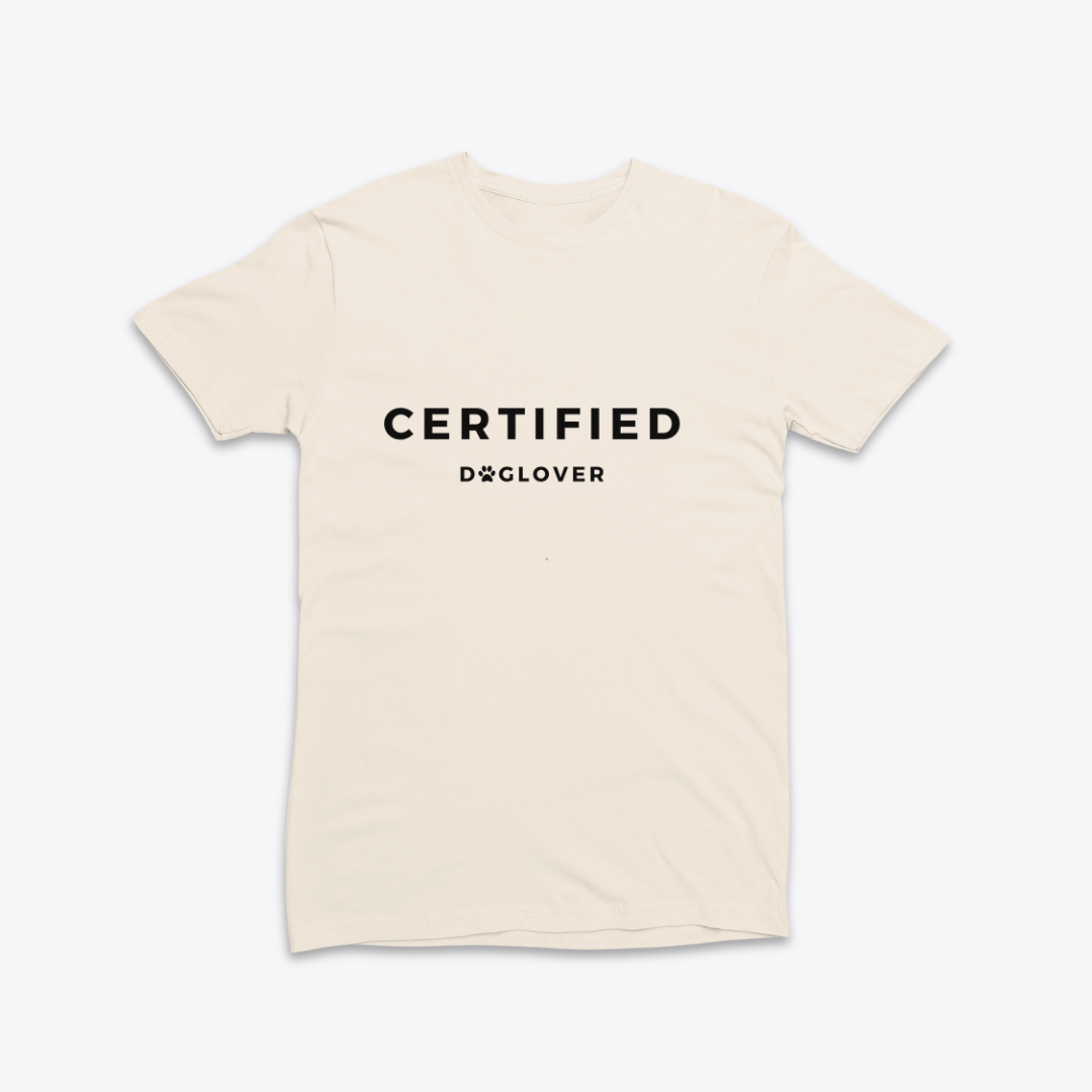 Damen T-Shirt slim fit stretchy "CERTIFIED DOGLOVER"