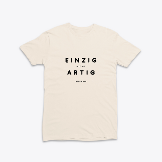Damen T-Shirt slim fit stretchy "EINZIG NICHT ARTIG"
