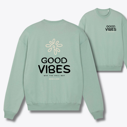 Damen Sweater oversized fit "GOOD VIBES"