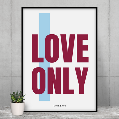 Poster "LOVE ONLY" - Poster Hochformat