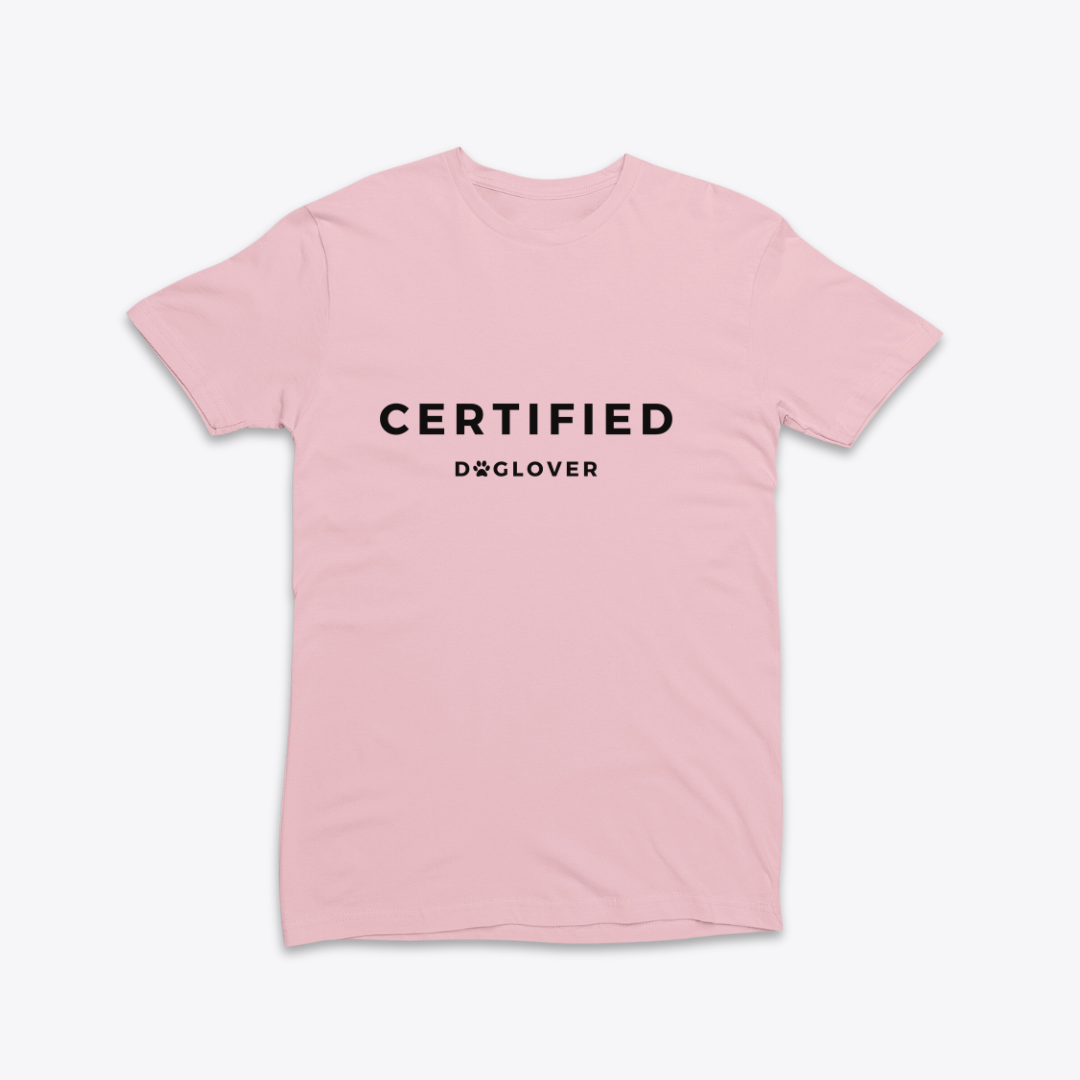 Damen T-Shirt slim fit stretchy "CERTIFIED DOGLOVER"