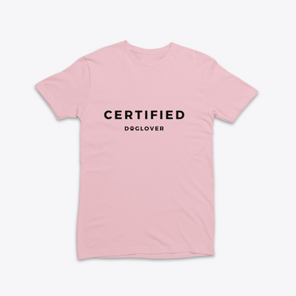 Damen T-Shirt slim fit stretchy "CERTIFIED DOGLOVER"
