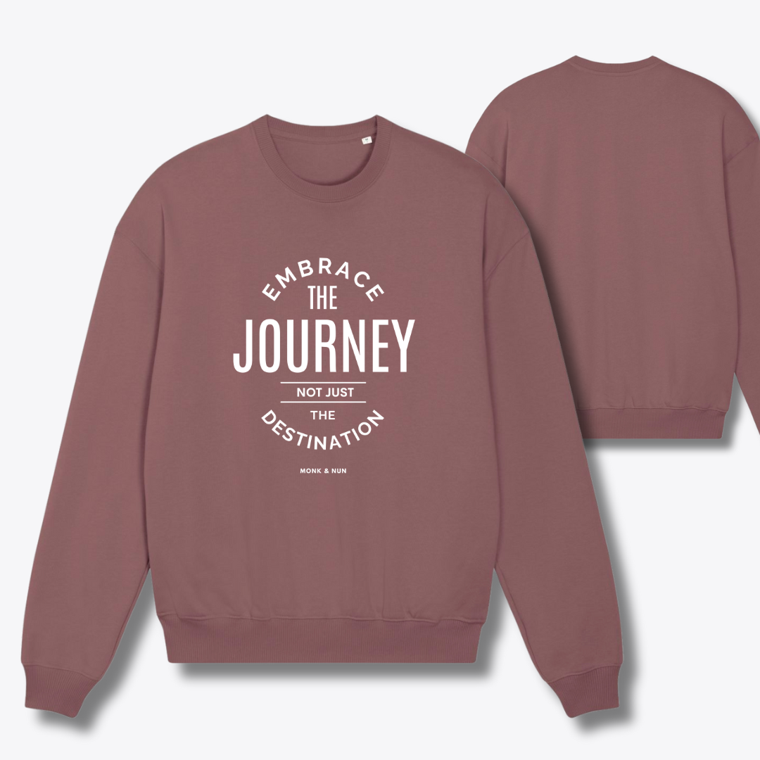 Damen Sweater oversized fit "EMBRACE THE JOURNEY..."