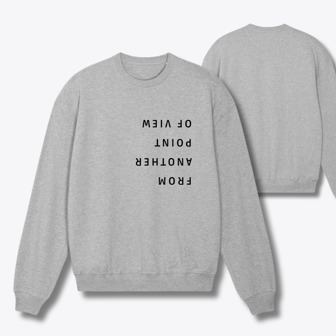 Damen Sweater oversized fit "FROM ANOTHER POINT OF VIEW"