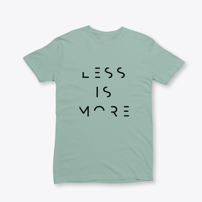 Damen T-Shirt slim fit stretchy "LESS IS MORE"