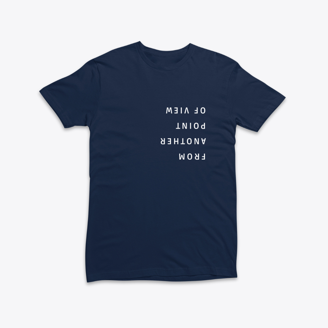 Damen T-Shirt slim fit stretchy "FROM ANOTHER POINT OF VIEW"