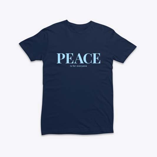 Damen T-Shirt slim fit stretchy "PEACE IS FOR EVERYONE"