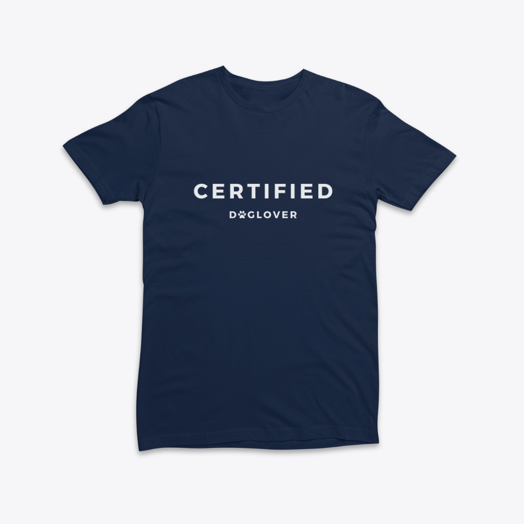 Damen T-Shirt slim fit stretchy "CERTIFIED DOGLOVER"