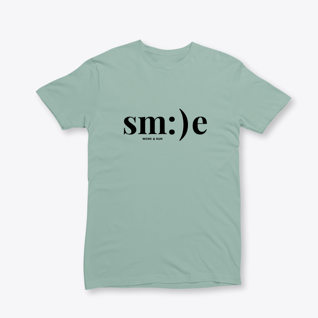 Damen T-Shirt slim fit stretchy "SMILE"