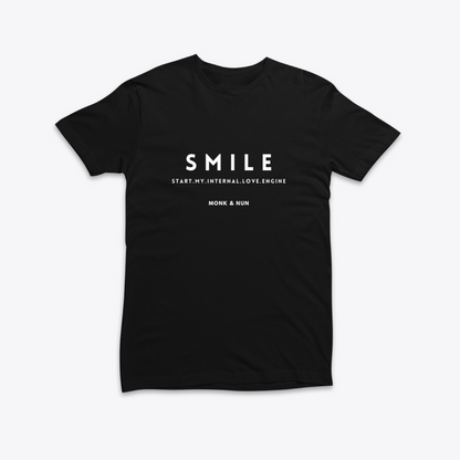 Damen T-Shirt slim fit stretchy "SMILE - START MY INTERNAL LOVE ENGINE"