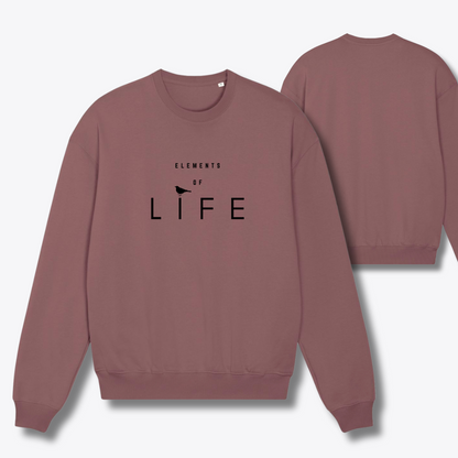 Damen Sweater oversized fit "ELEMENTS OF LIFE"