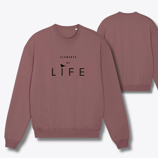 Damen Sweater oversized fit "ELEMENTS OF LIFE"